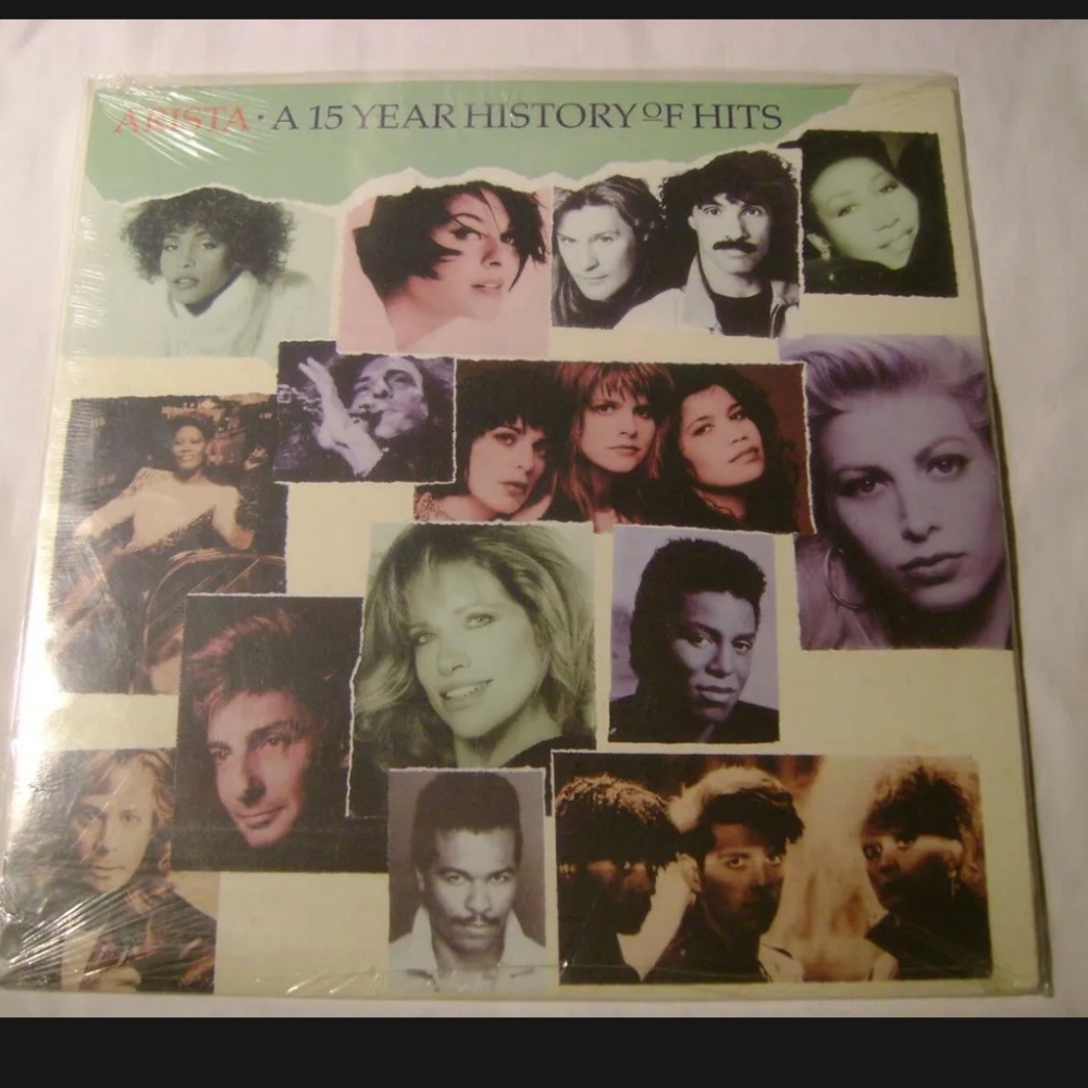 VARIOUS ARTISTS VINYL LP ARISTA A 15 YEAR HISTORY OF HITS new